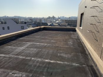 名古屋市　マンション　アスファルト系塗膜防水　ルーフ部分改修　