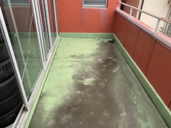 名古屋市　店舗屋根　ウレタン塗膜防水　防水改修工事